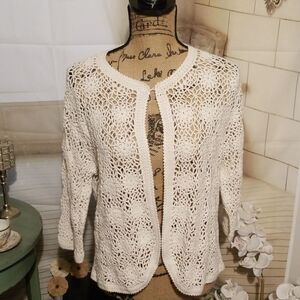 Josephine Chaus laced sweater 1X